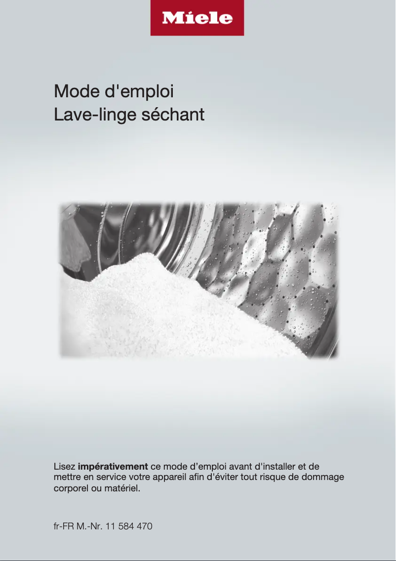 Página 1 del manual Manual de usuario Miele WTW870 WPM