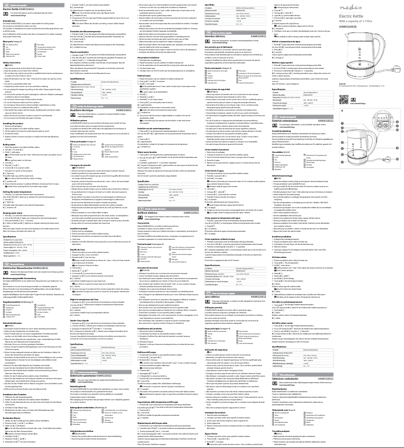 Página 1 del manual Manual de usuario Nedis KAWK320EGS