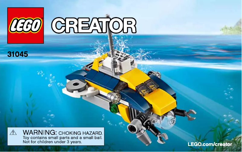 Page 1 de la notice Manuel utilisateur Lego Ocean Explorer