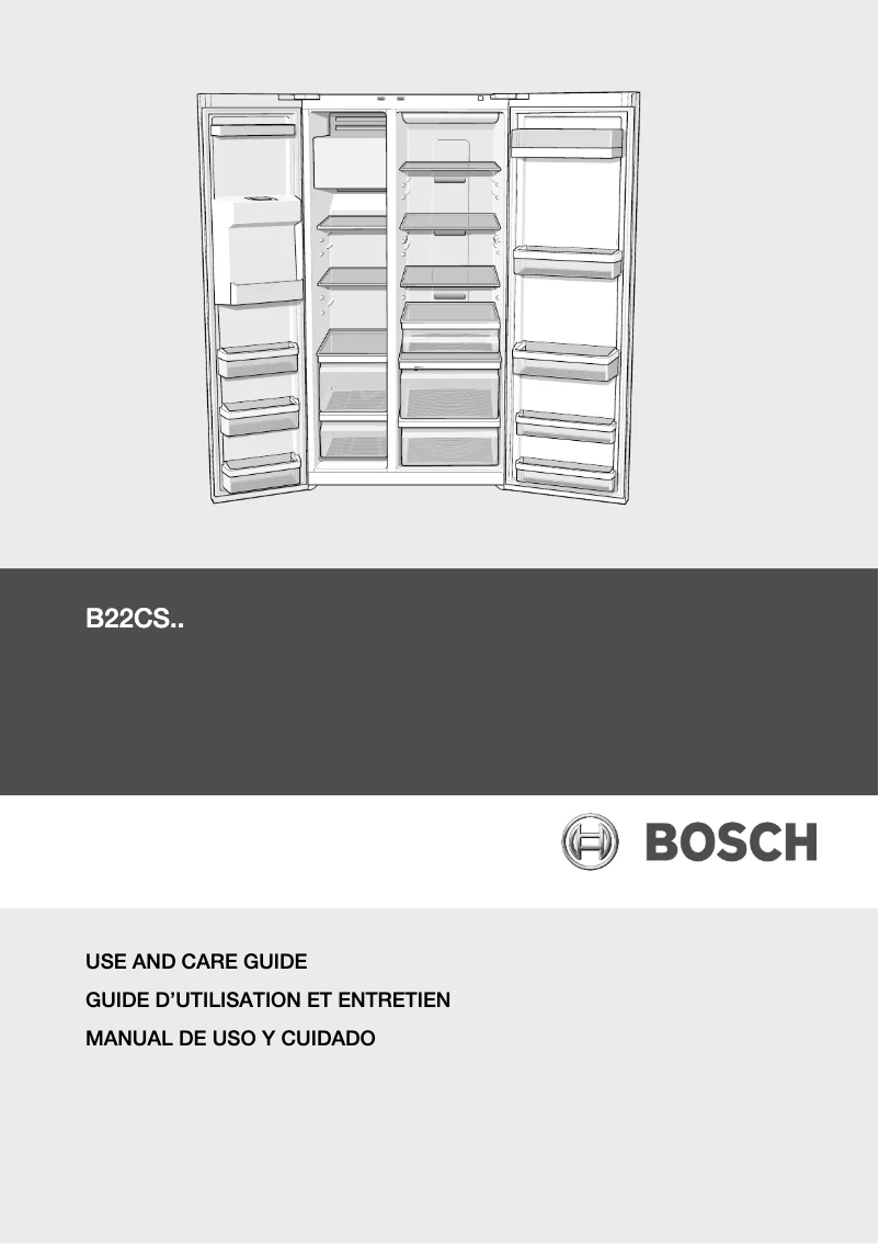 Page 1 de la notice Manuel utilisateur Bosch B22CS30SNS