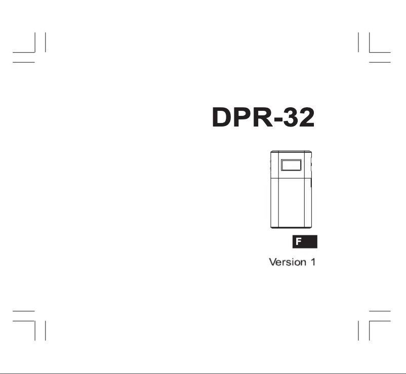 Page 1 de la notice Manuel utilisateur Sangean DPR-32
