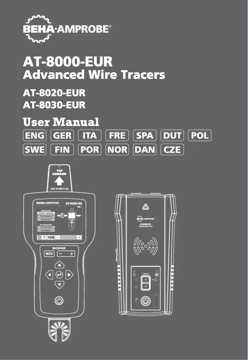 Page 1 de la notice Manuel utilisateur Beha-Amprobe AT-8030-EUR