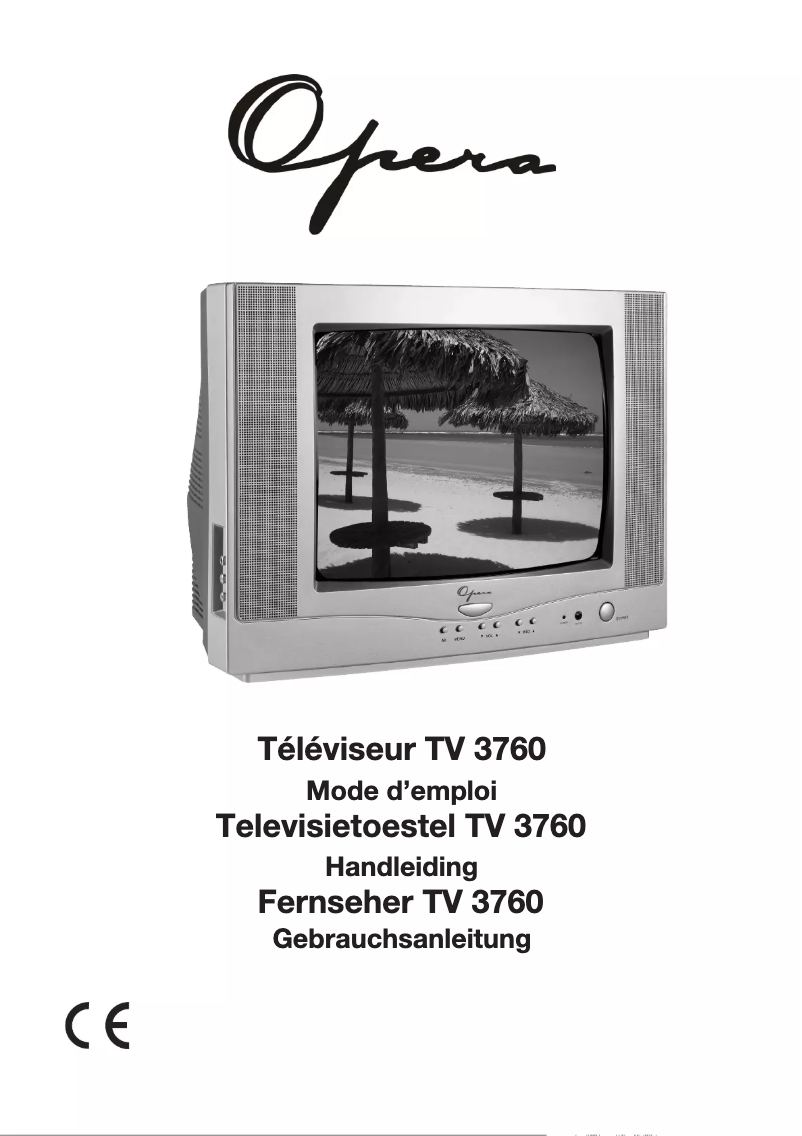 Page 1 de la notice Manuel utilisateur Opera TV3760