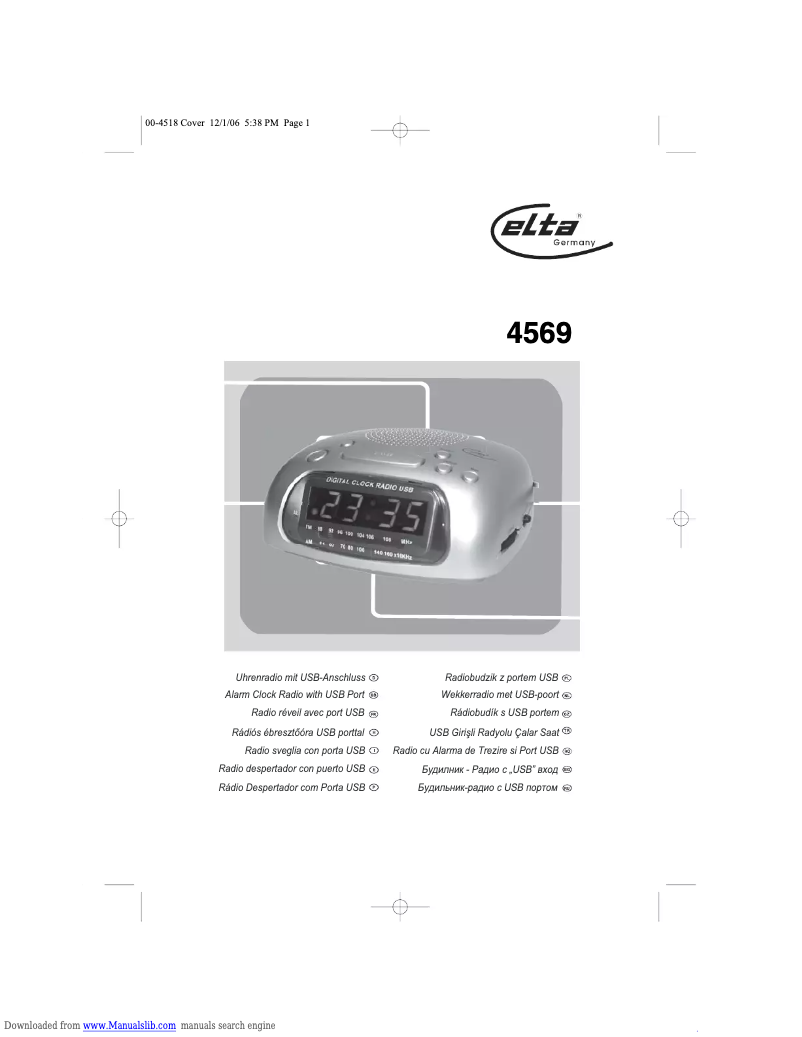 Page 1 de la notice Manuel utilisateur Elta 4569