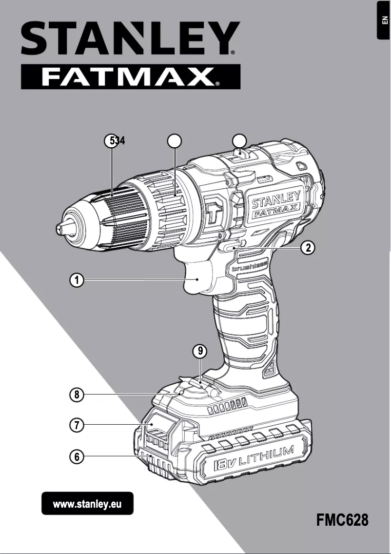 Page 1 de la notice Manuel utilisateur Stanley FMC628
