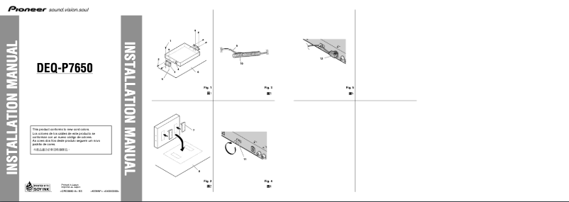 Página 1 del manual Manual de usuario Pioneer DEQ-P7650