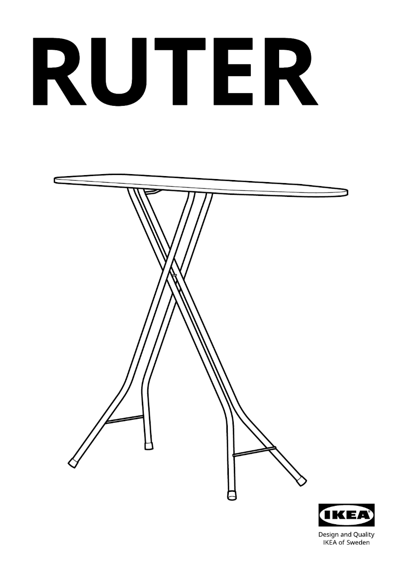Page 1 de la notice Manuel utilisateur Ikea RUTER 404.716.11
