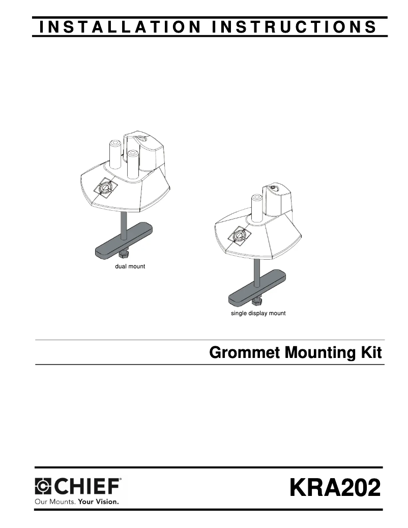 Page 1 de la notice Manuel utilisateur Chief KRA202B