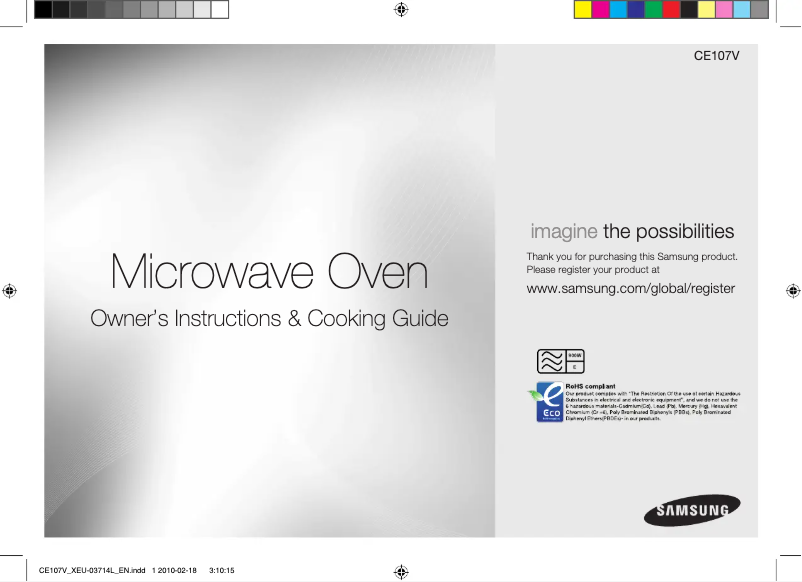 Página 1 del manual Manual de usuario Samsung CE107V-W