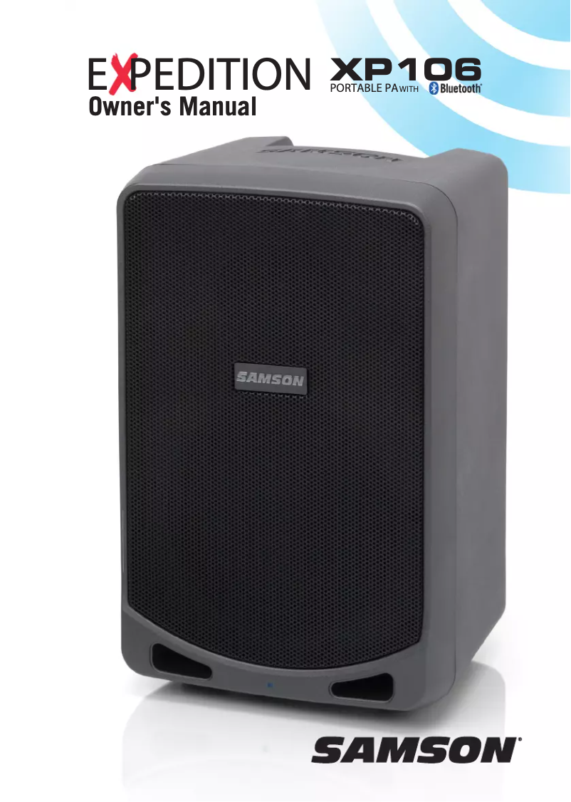 Page 1 de la notice Manuel utilisateur Samson XP106w