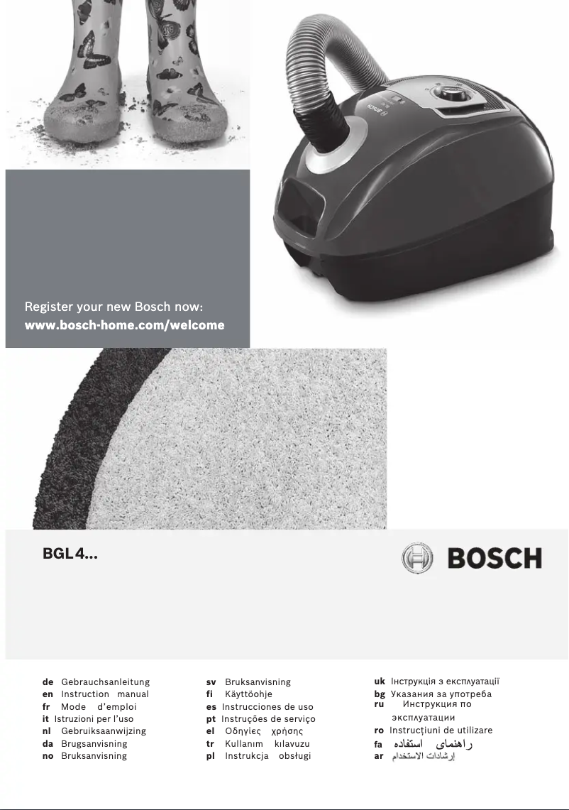 Página 1 del manual Manual de usuario Bosch BGL4PET1