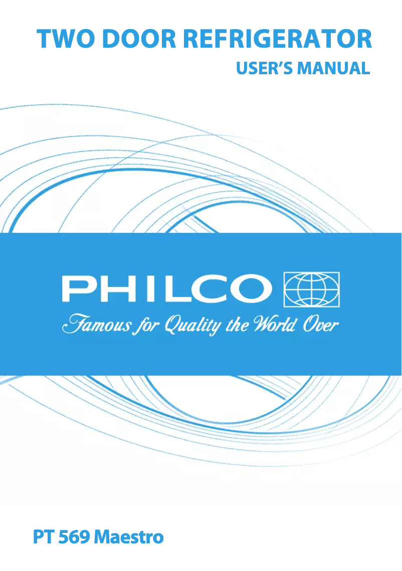 Page 1 de la notice Manuel utilisateur Philco PT 569 MAESTRO