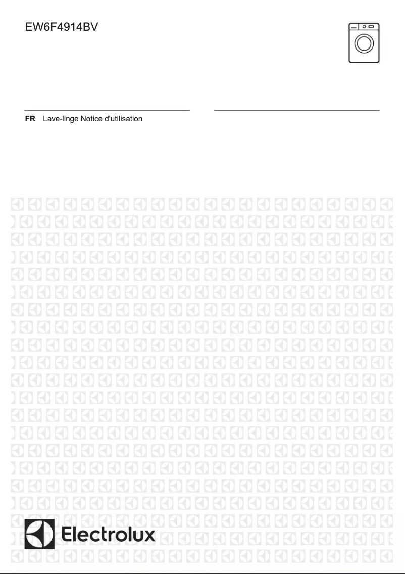 Page 1 de la notice Manuel utilisateur Electrolux EW6F4914BV