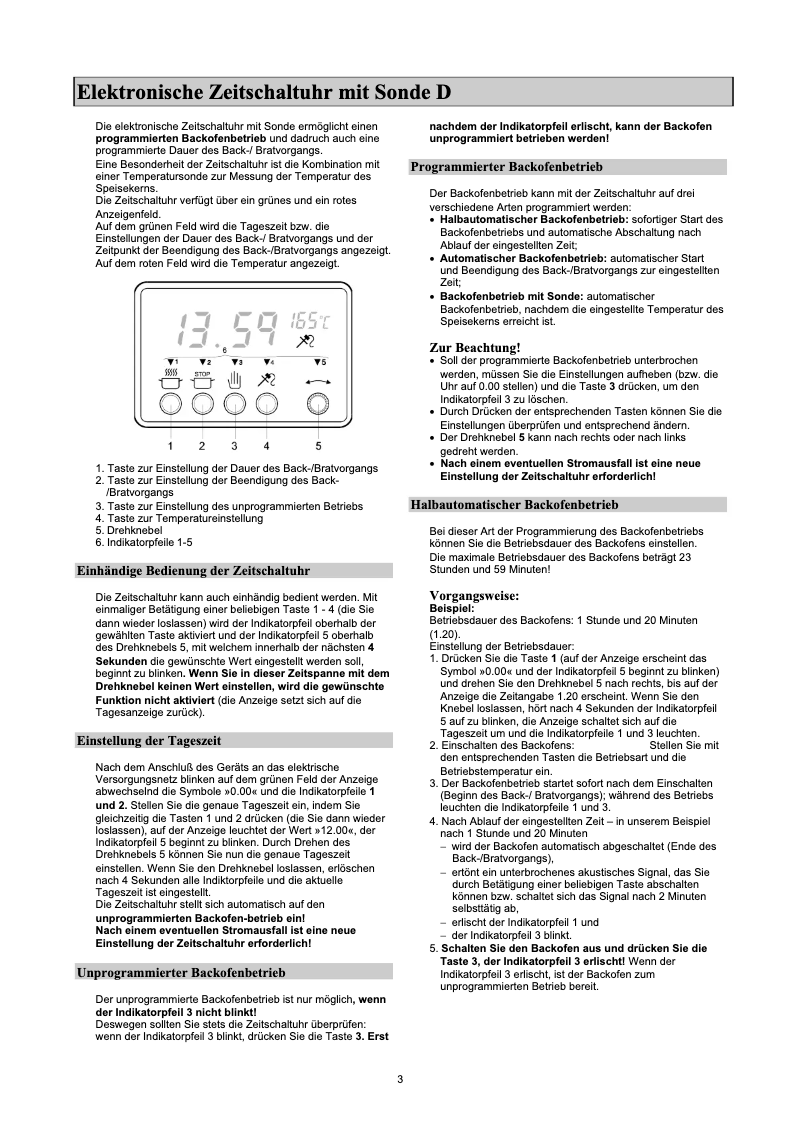 Page 1 de la notice Manuel utilisateur Gorenje B8980E