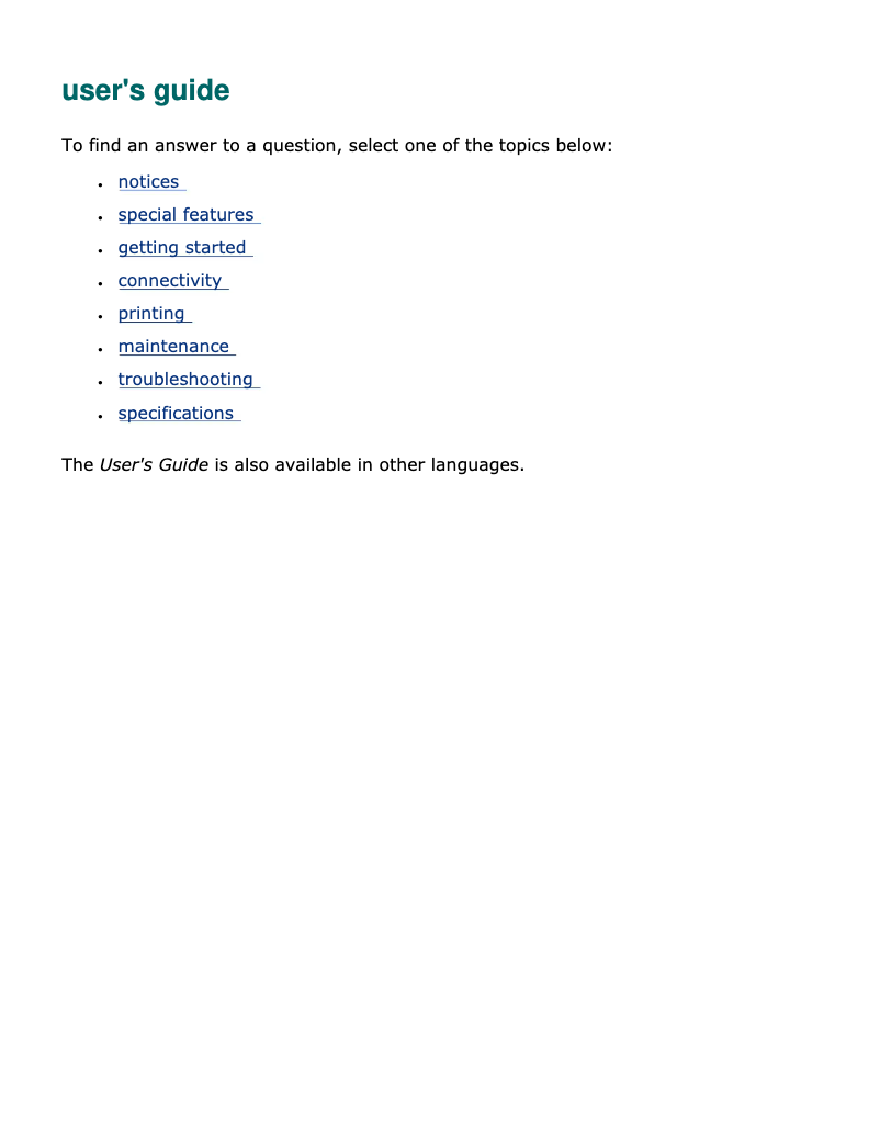 Page n°1 - Manuel utilisateur HP Deskjet 3550