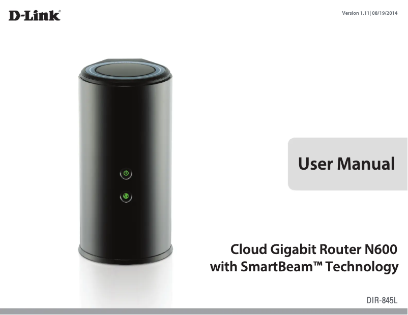 Page 1 de la notice Manuel utilisateur D-Link DIR-845L