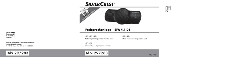 Page 1 de la notice Manuel utilisateur SilverCrest SFA 4.1 D1