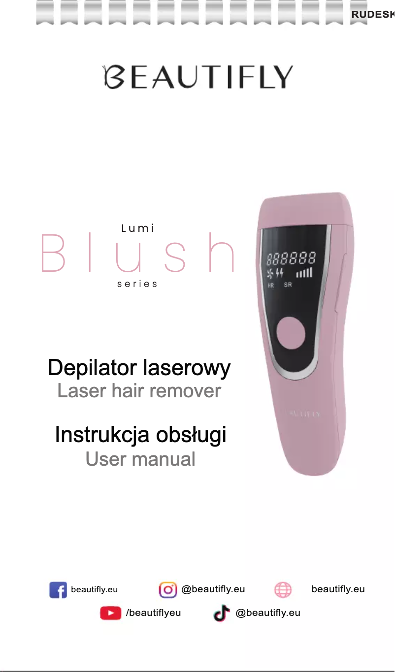 Página 1 del manual Manual de usuario Beautifly Lumi Blush
