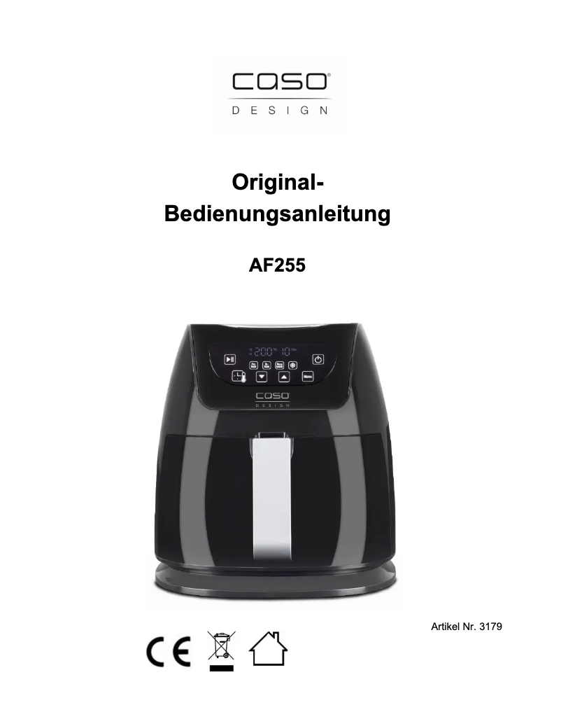 Página 1 del manual Manual de usuario Caso AF 255