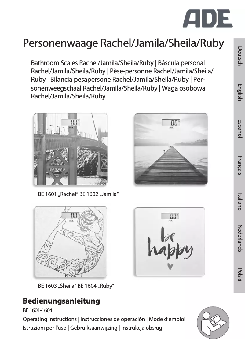 Page 1 of the manual User Manual ADE Ruby BE 1604