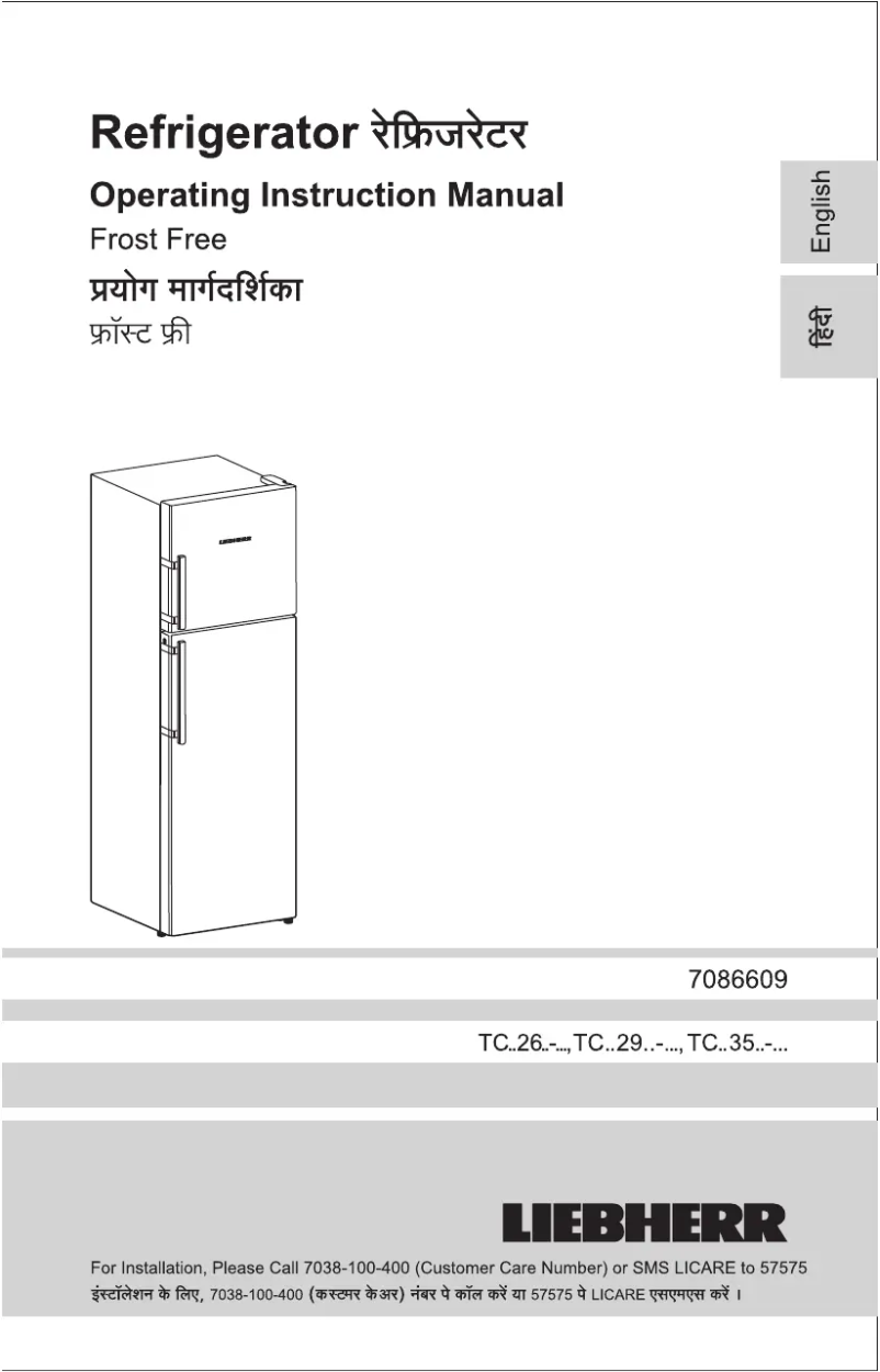 Page 1 de la notice Manuel utilisateur Liebherr TCbb 2940