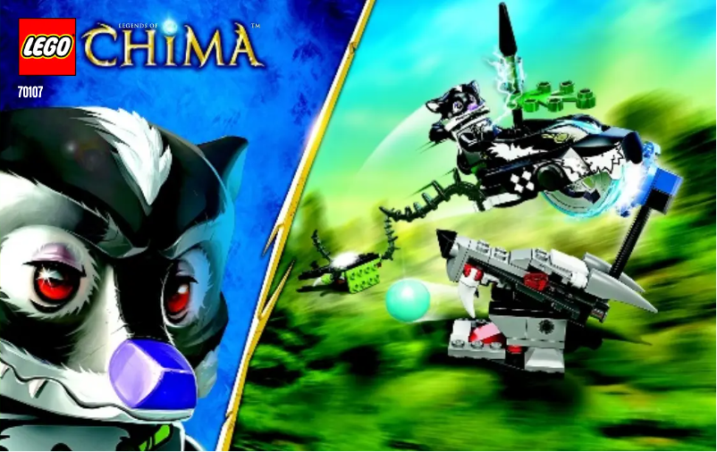 Page 1 de la notice Manuel utilisateur Lego Chima 70107
