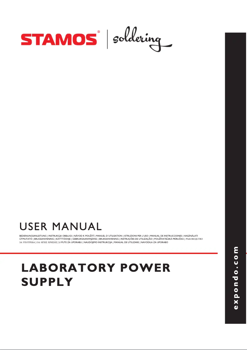 Page 1 de la notice Manuel utilisateur Stamos S-LS-28