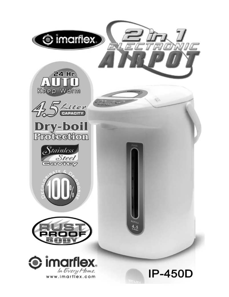 Page 1 de la notice Manuel utilisateur Imarflex IP-450D