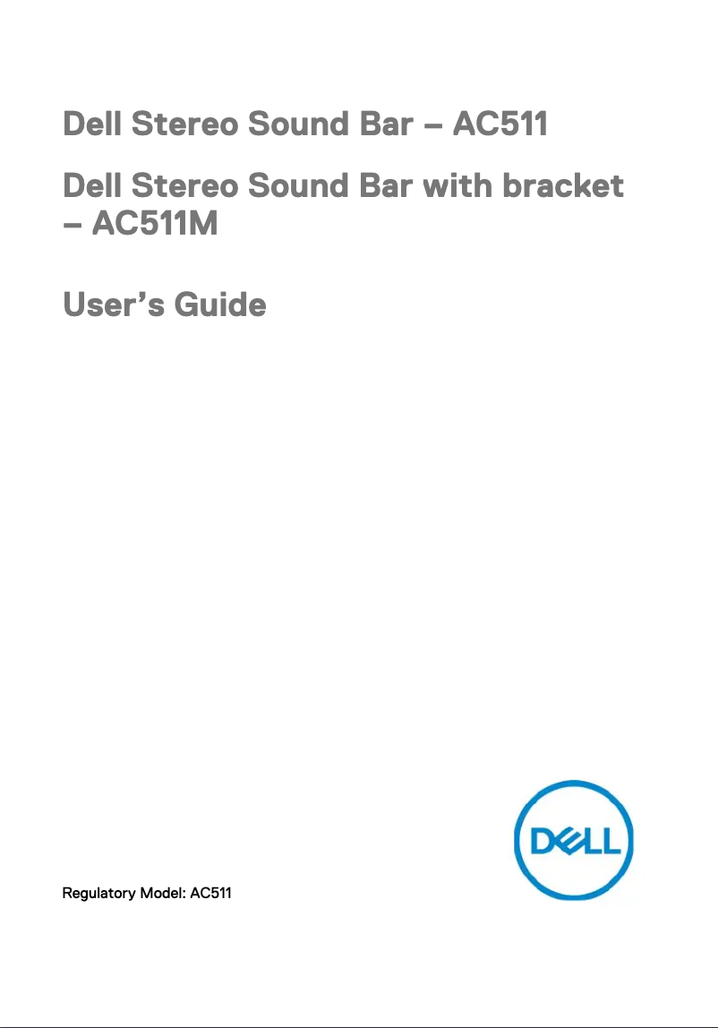Page 1 de la notice Manuel utilisateur Dell AC511M