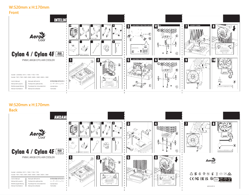 Página 1 del manual Manual de usuario AeroCool Cylon 4