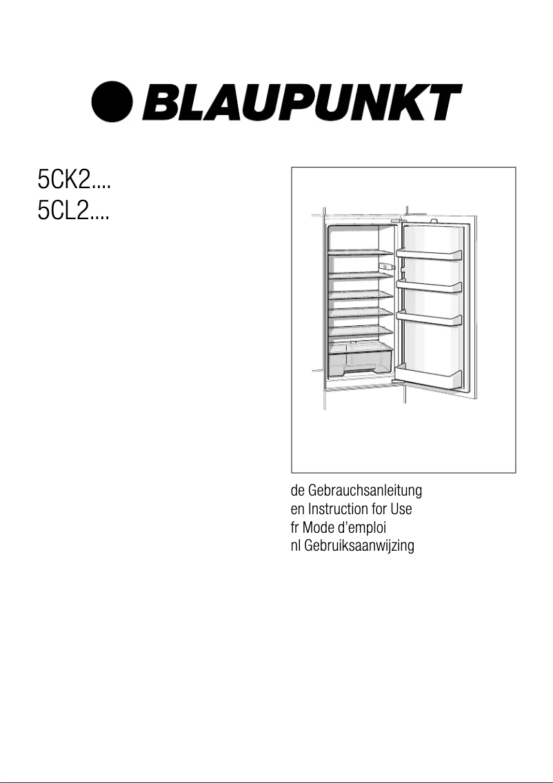 Page 1 de la notice Manuel utilisateur Blaupunkt 5CK24020