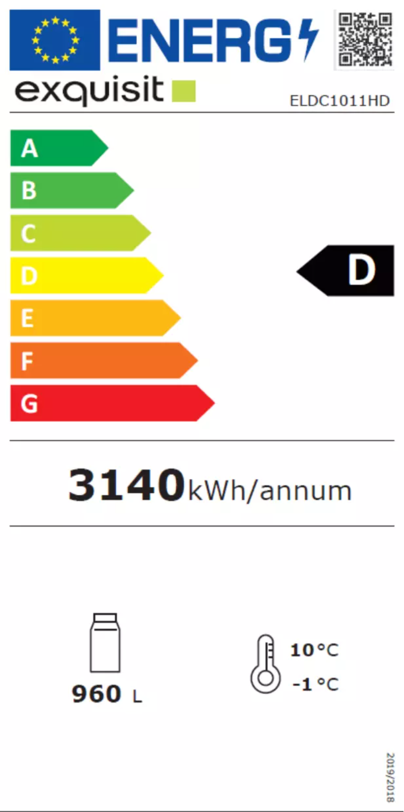 Page 1 de la notice Manuel utilisateur Exquisit ELDC1011HD