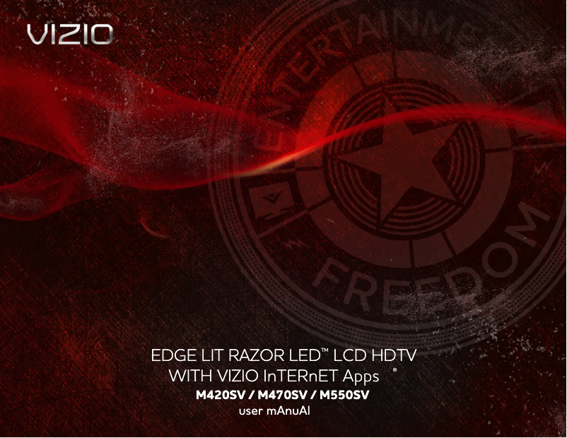 Page 1 de la notice Manuel utilisateur VIZIO M420SV