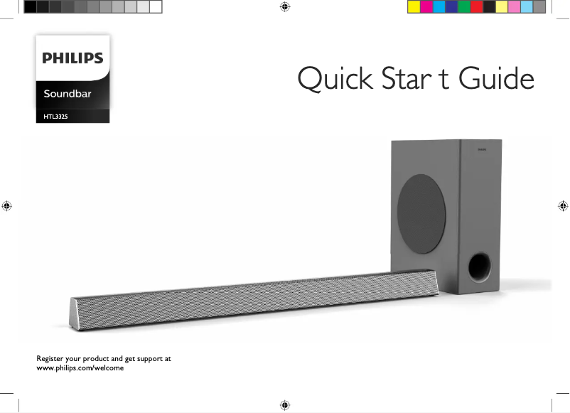 Página 1 del manual Guía de inicio rápido Philips HTL3325