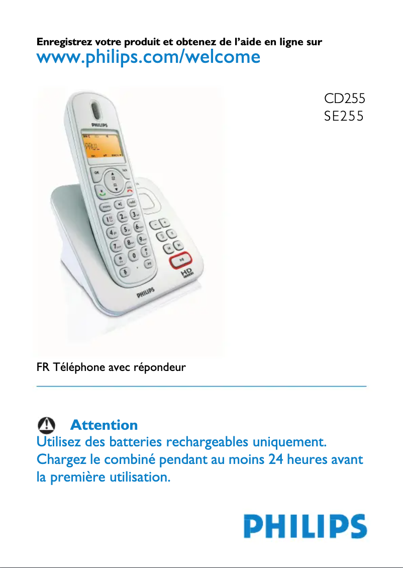 Image de la première page du manuel de l'appareil SE2554B