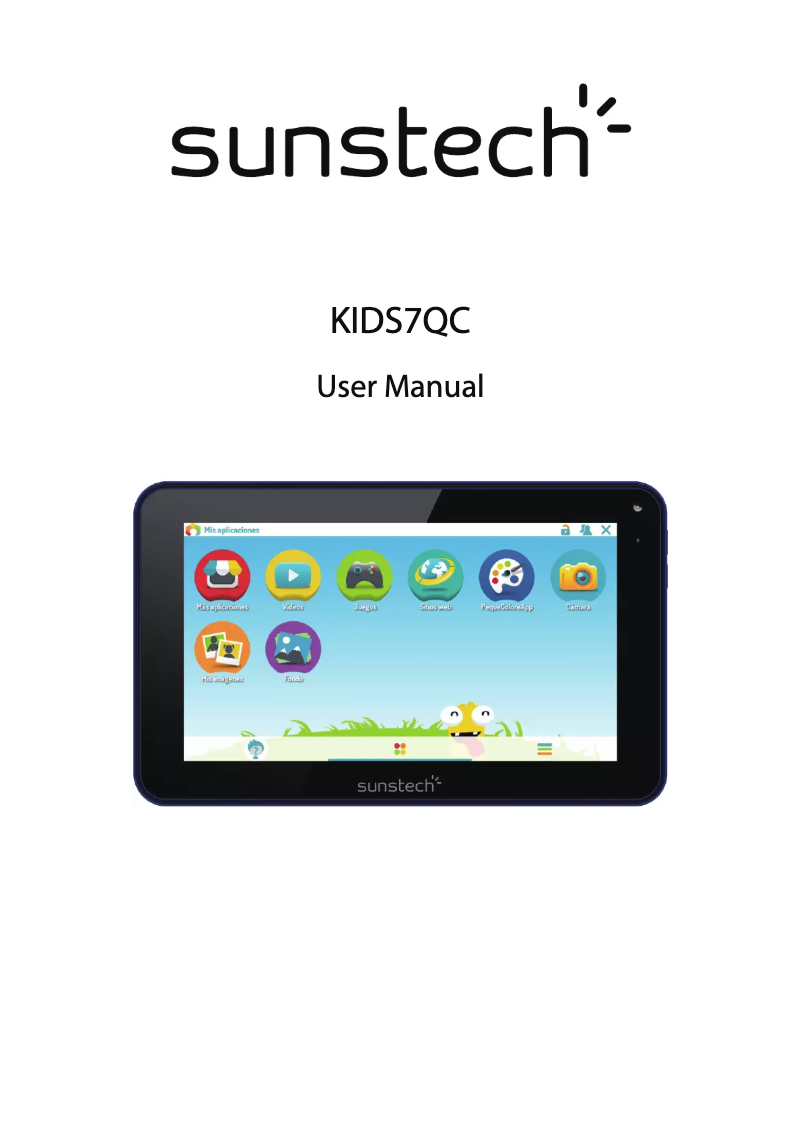 Page 1 of the manual User Manual Sunstech KIDS7QC