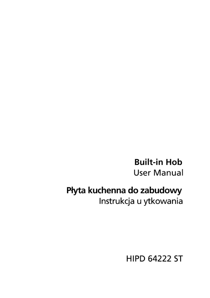 Page 1 de la notice Manuel utilisateur Beko HIPD 64222 ST