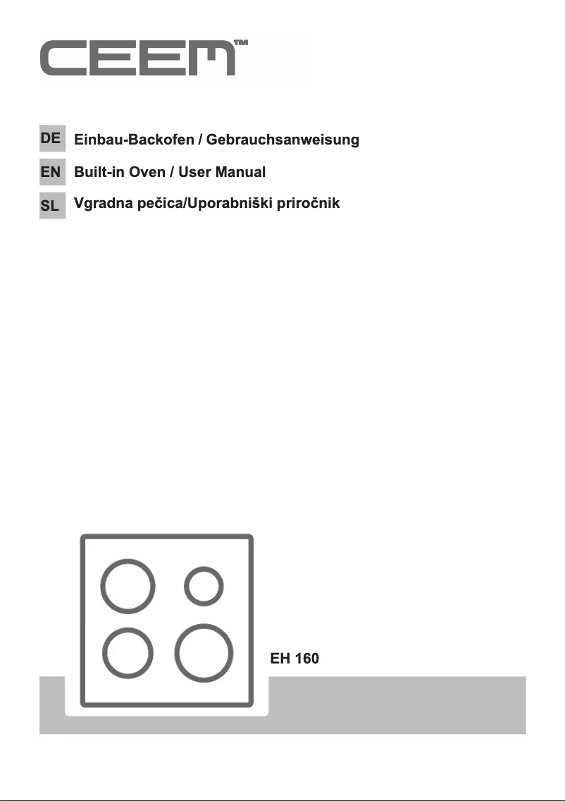 Page 1 de la notice Manuel utilisateur CEEM EH 160