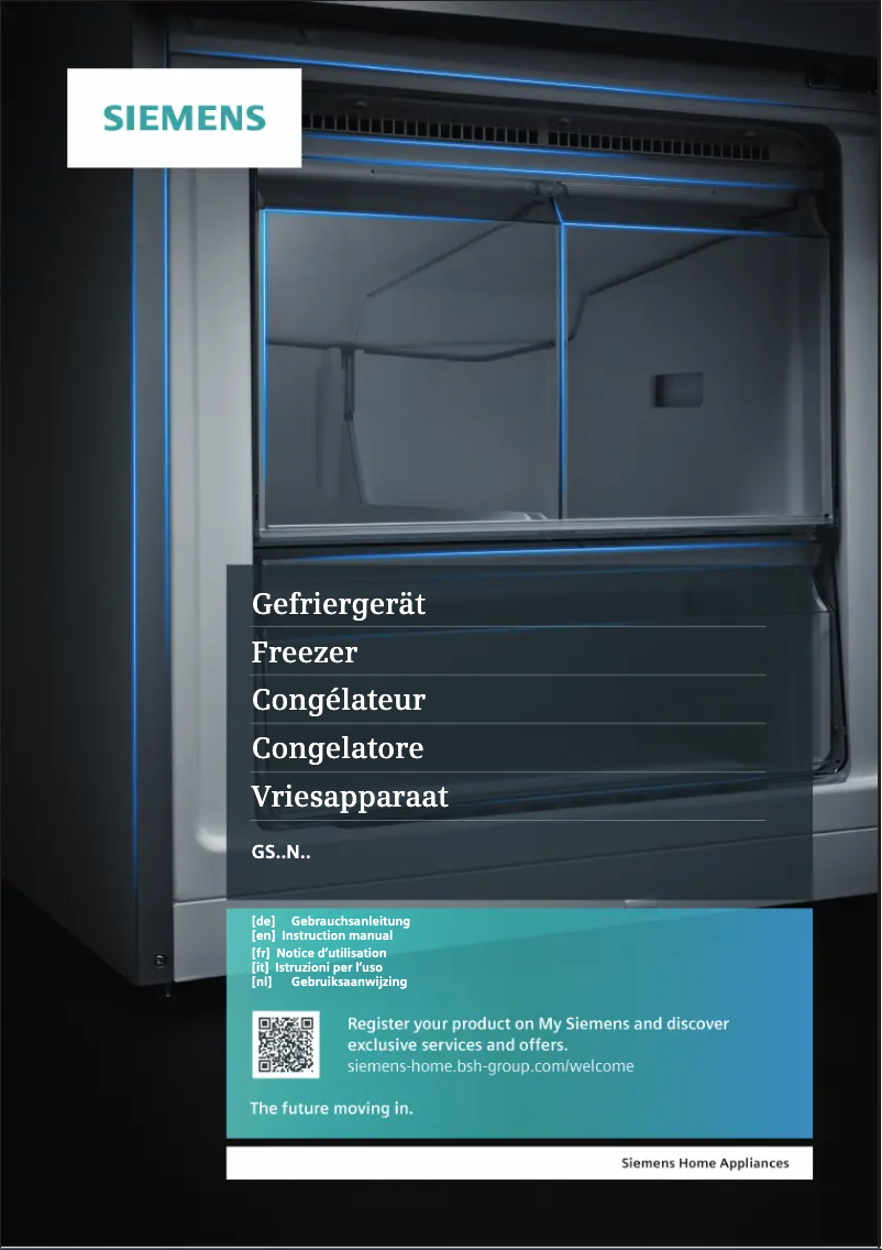 Page 1 de la notice Manuel utilisateur Siemens iQ300 GS29NEWEV