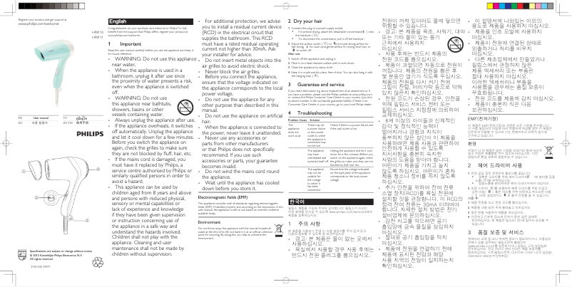 Página 1 del manual Manual de usuario Philips Compact Care HP8111