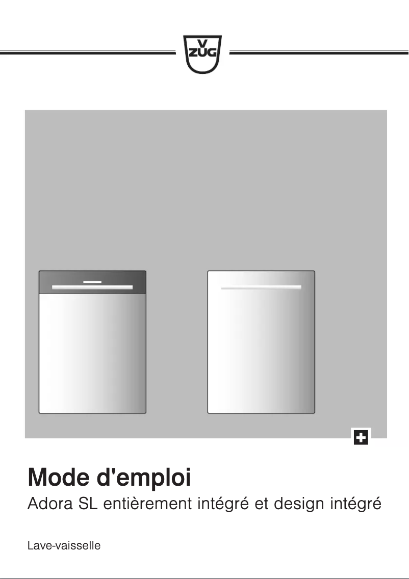 Page 1 de la notice Manuel utilisateur V-Zug GS55SLdig
