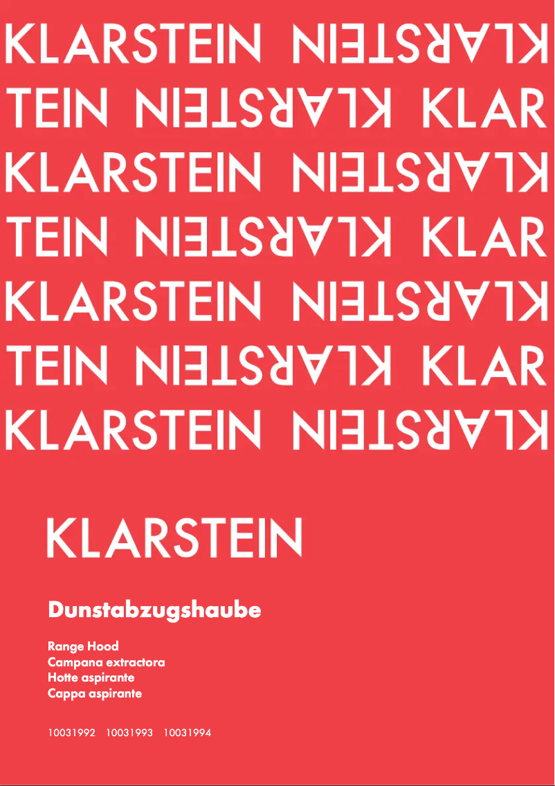 Page 1 de la notice Manuel utilisateur Klarstein 10031993