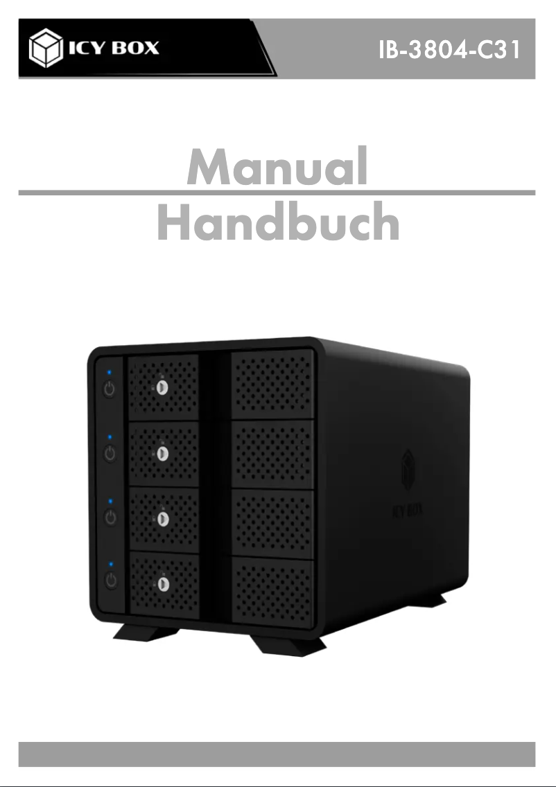 Page 1 de la notice Manuel utilisateur Icy Box IB-3804-C31