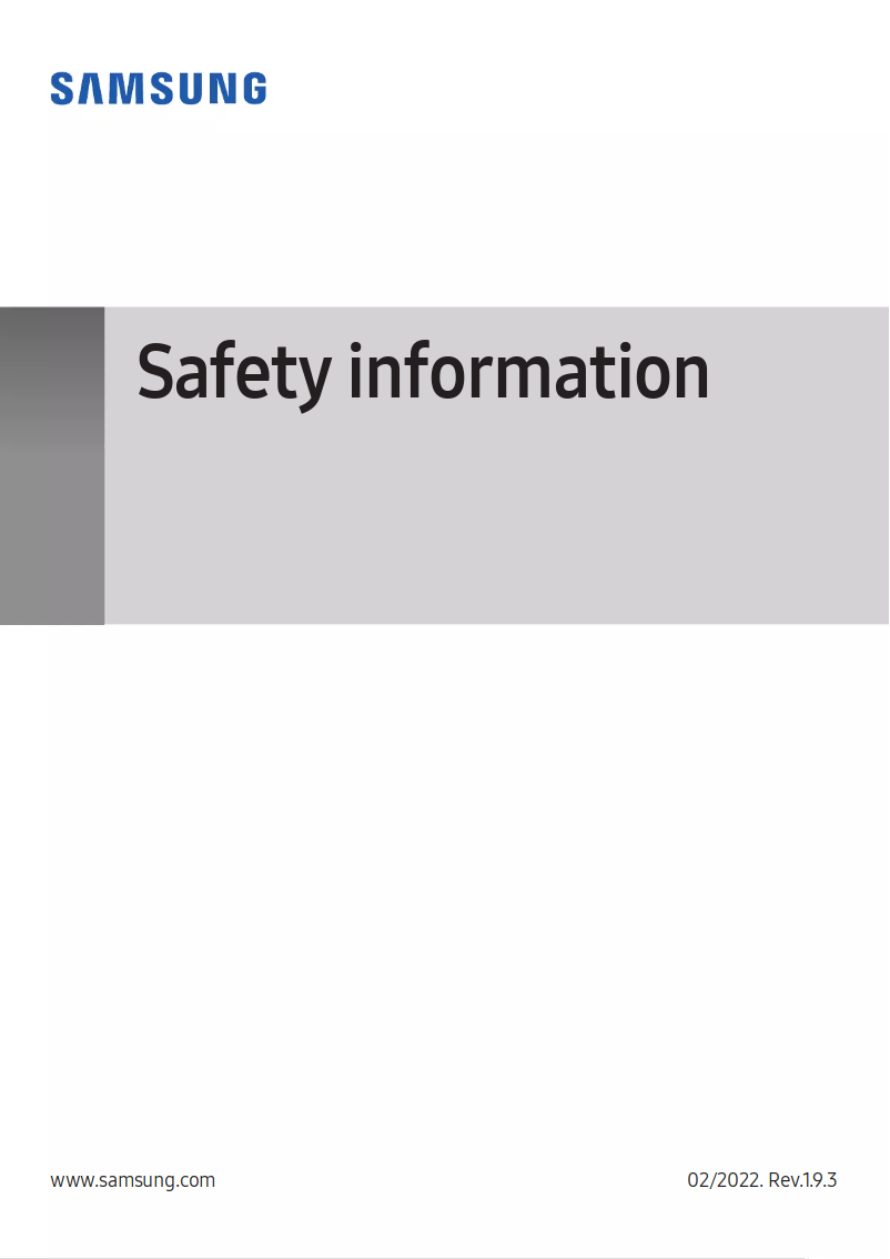 Page 1 de la notice Instructions / montage Samsung Galaxy S20 FE 5G