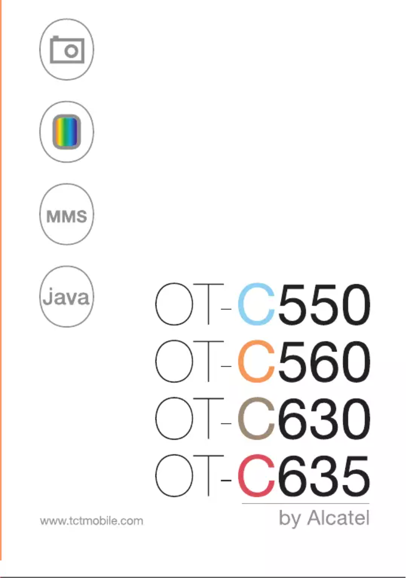 Page 1 de la notice Manuel utilisateur Alcatel One Touch C560