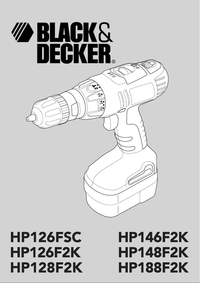 Página 1 del manual Manual de usuario Black & Decker HP126F2K