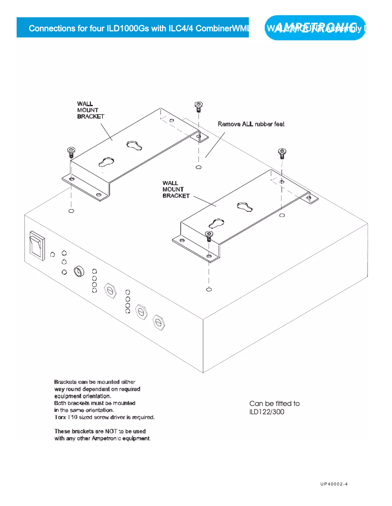 Page 1 de la notice Manuel utilisateur Ampetronic RWML1U