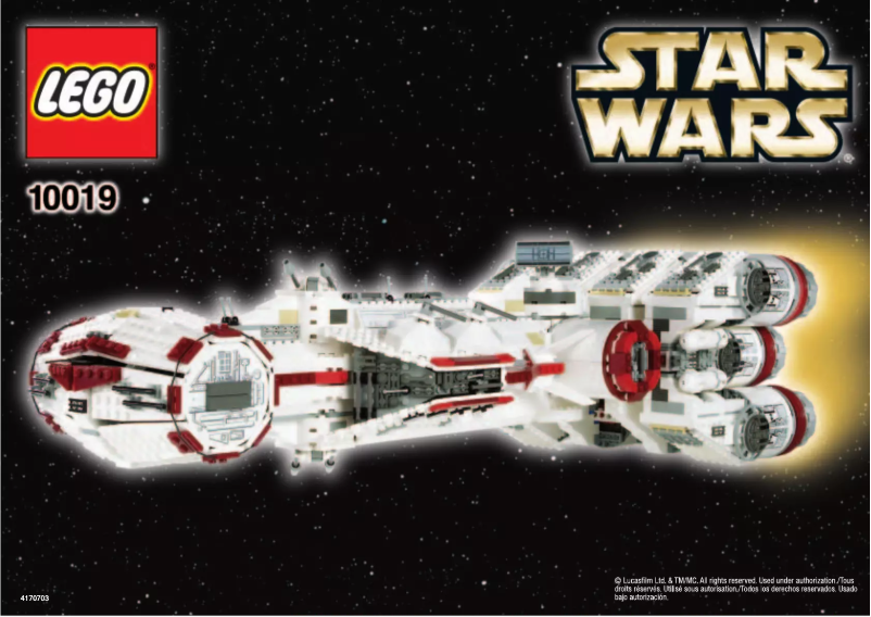 Page 1 de la notice Manuel utilisateur Lego Star Wars 10019
