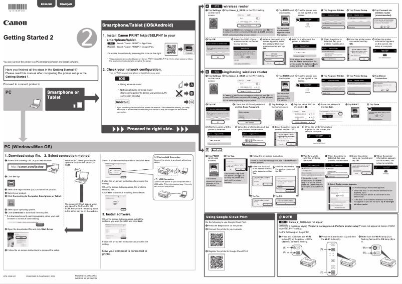 Page 1 de la notice Manuel utilisateur Canon PIXMA G3400
