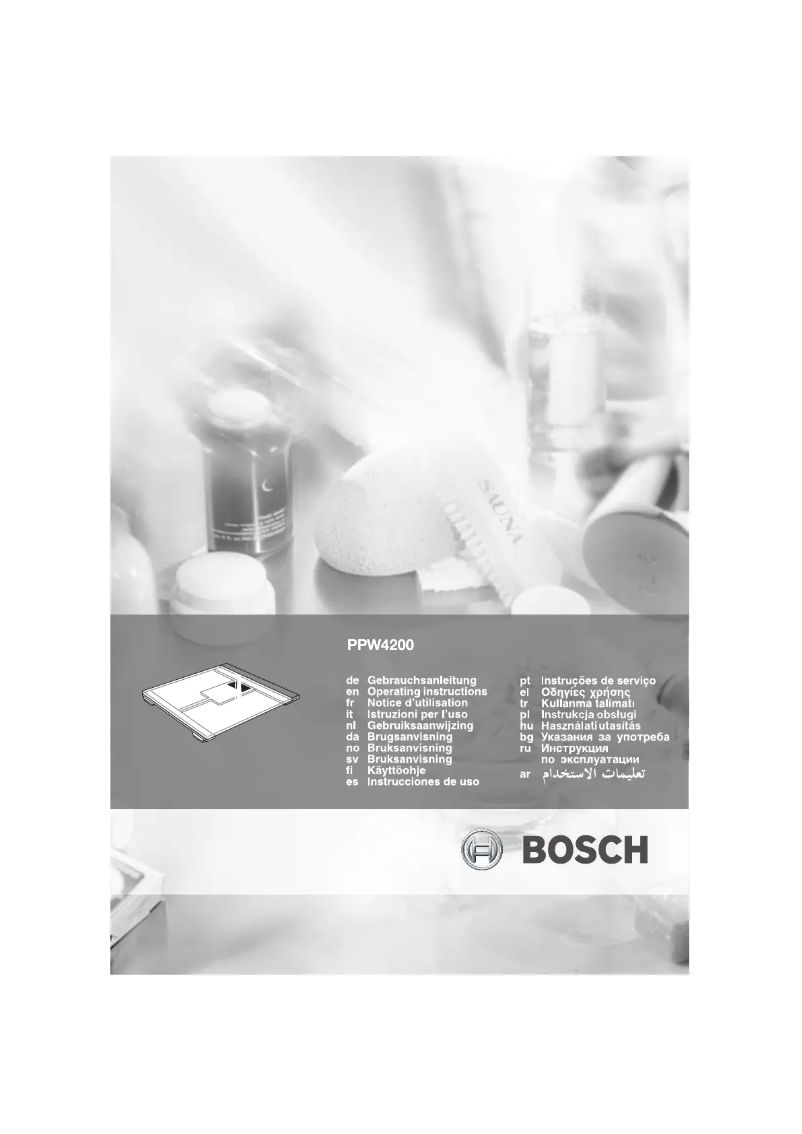 Page 1 de la notice Manuel utilisateur Bosch PPW4200 AxxenceSpirit